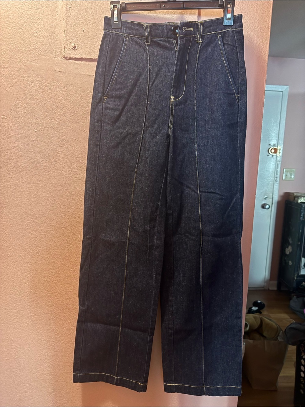 Alex Mill Blue Denim Straight-Leg Trousers